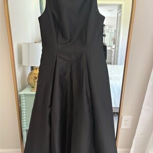 Classic Black Sleeveless A-Line Dress
